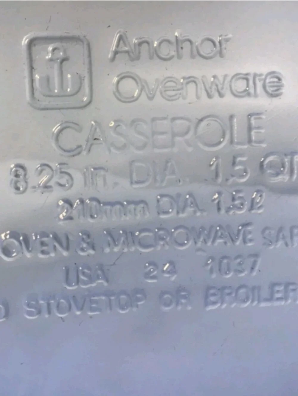Anchor Hocking anchor ovenware